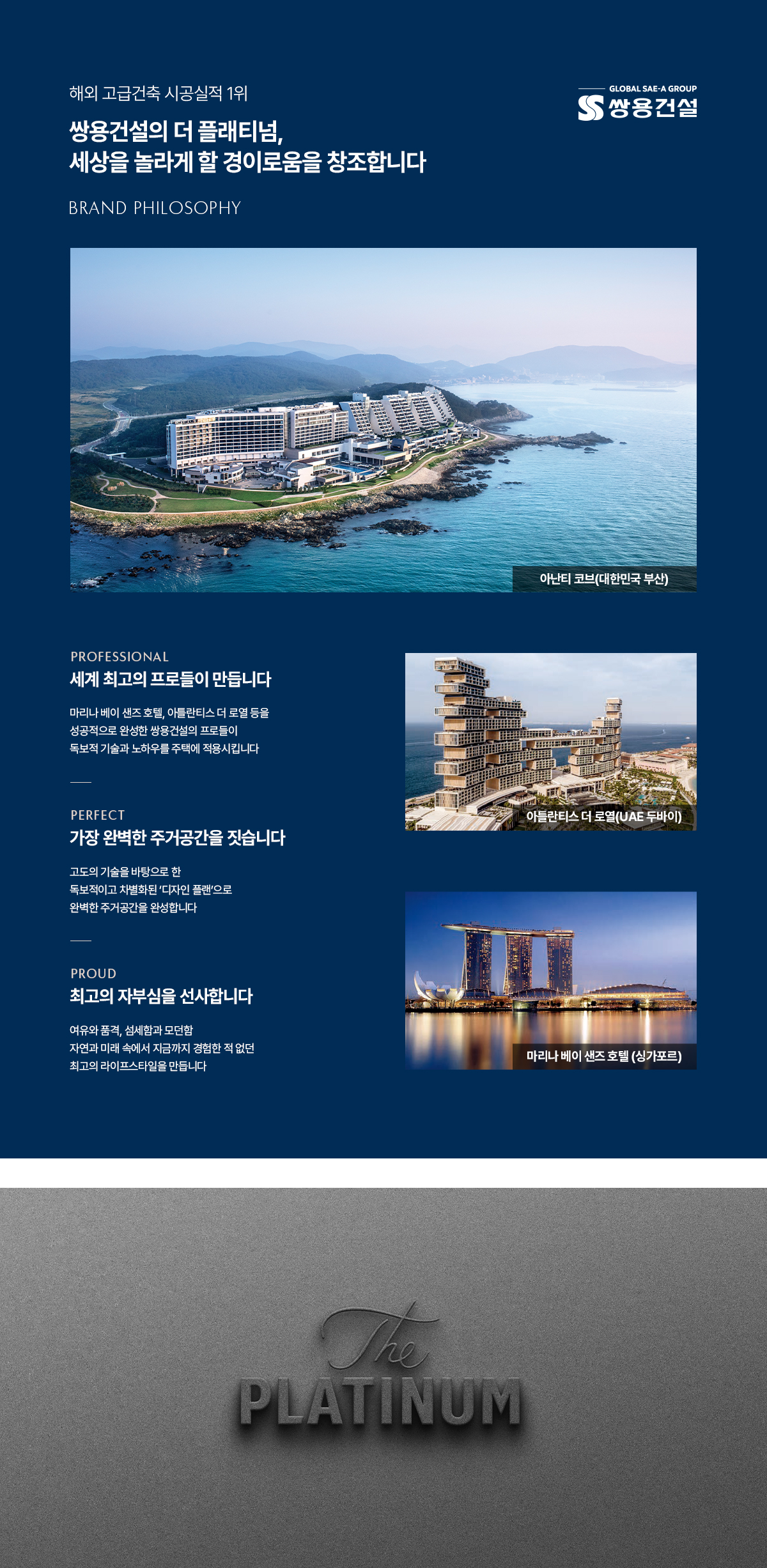 쌍용 더 플래티넘 한강 공식 이미지