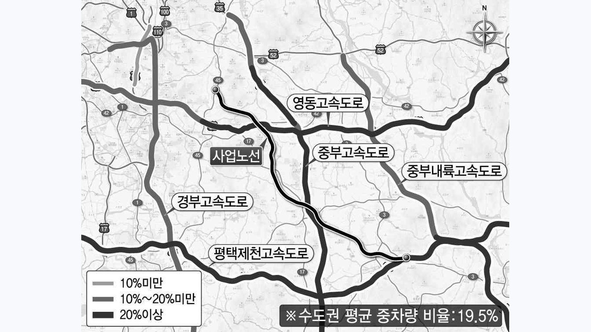 용인~충주 55㎞ 민자고속도로 환경평가 초안 공개 공식 첨부 시각자료